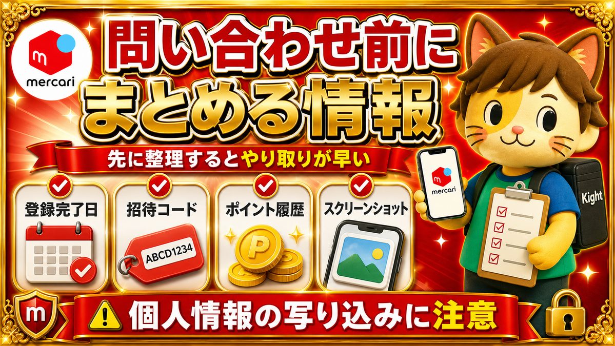 問い合わせ前に準備しておく情報